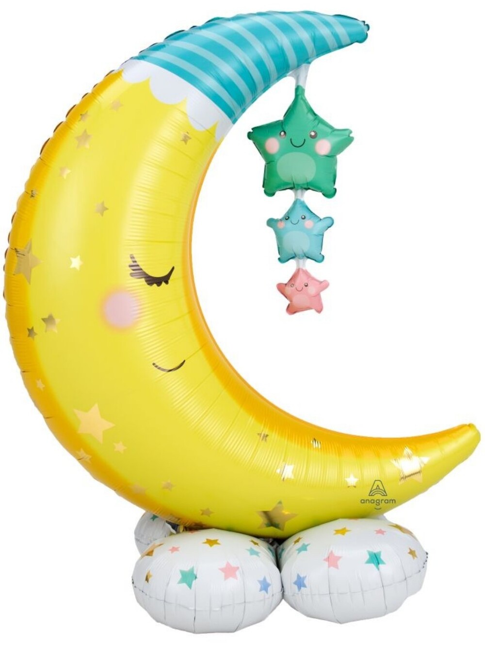 Crescent Moon & Stars Balloon